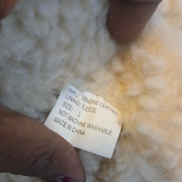 Women's Camo Leather Teddy Jacket with Hood - Picture 4 of 12